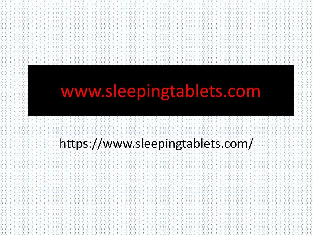 https www sleepingtablets com