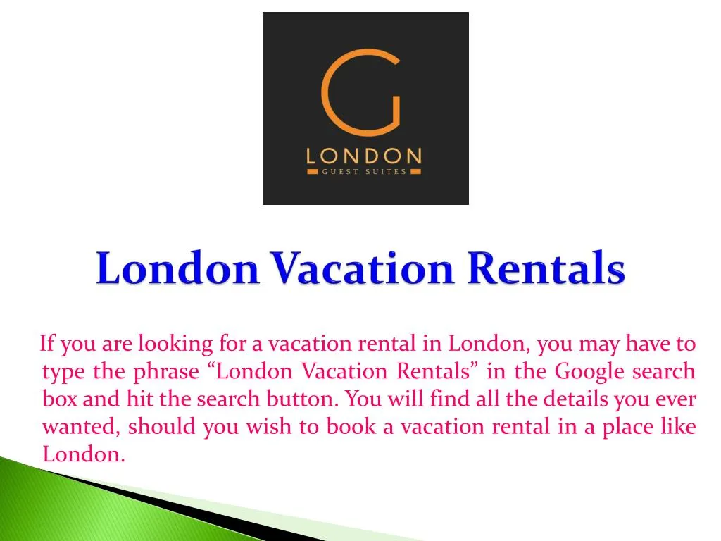 london vacation rentals
