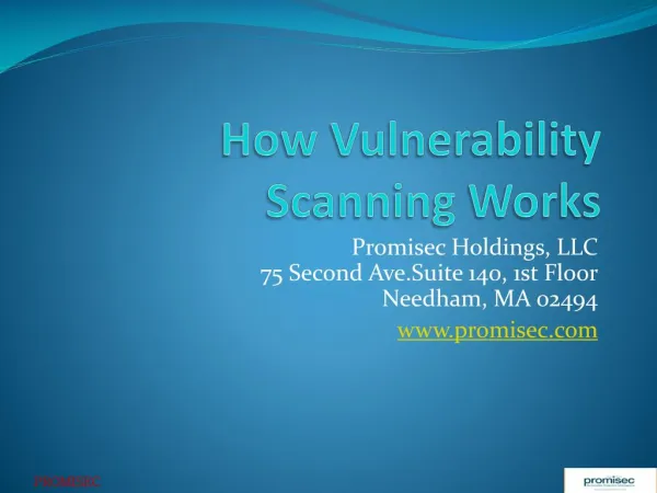 How Vulnerability Scanning Works