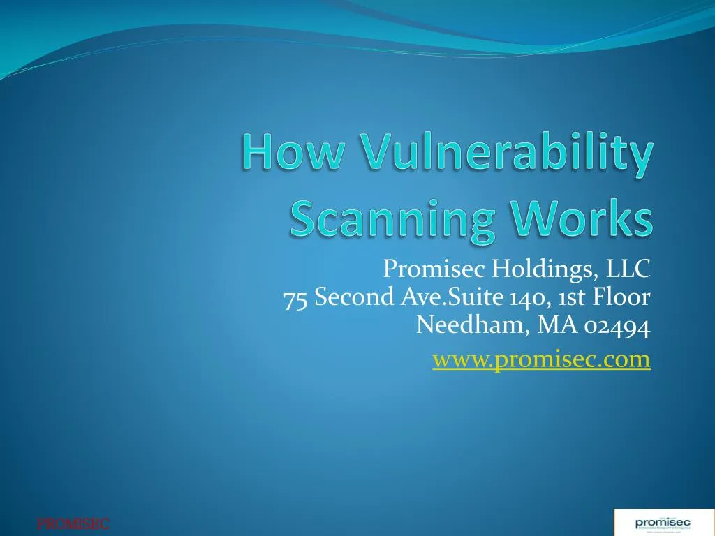 how vulnerability scanning works