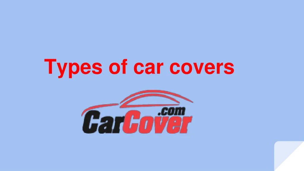types of car covers
