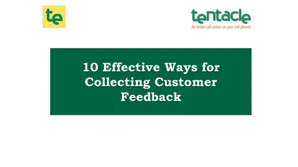 10 Ways to Collect Useful Customer Feedback