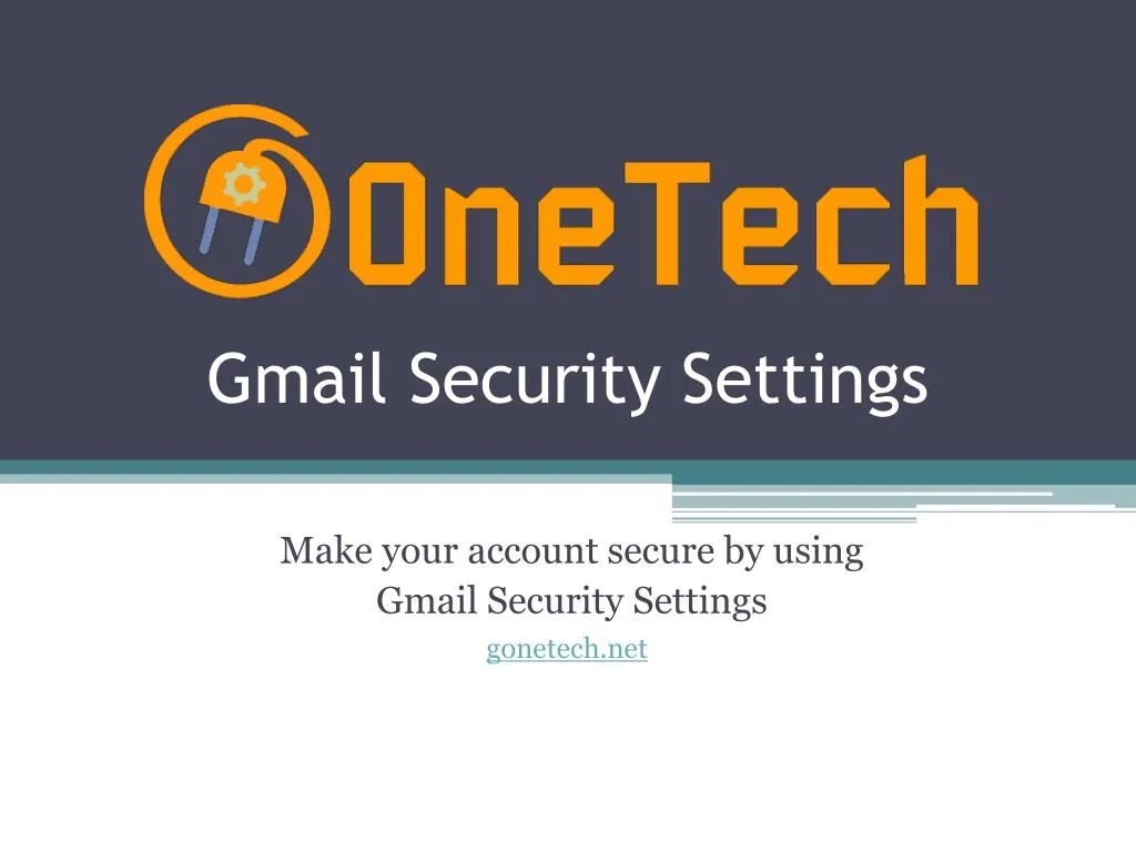 gmail security settings