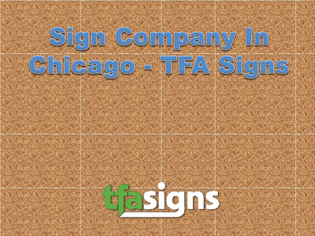 sign company in chicago tfa signs
