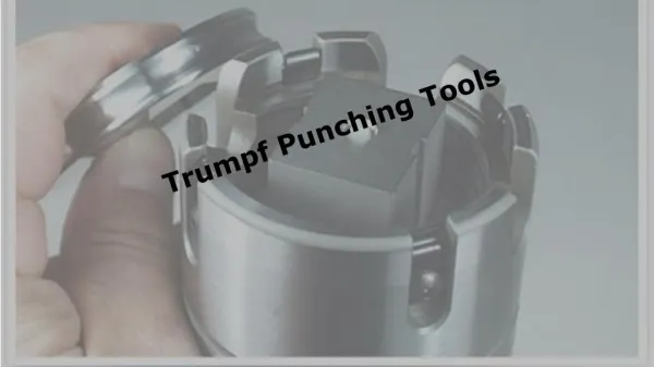 Trumpf Punching Tools-Mstools.co.za