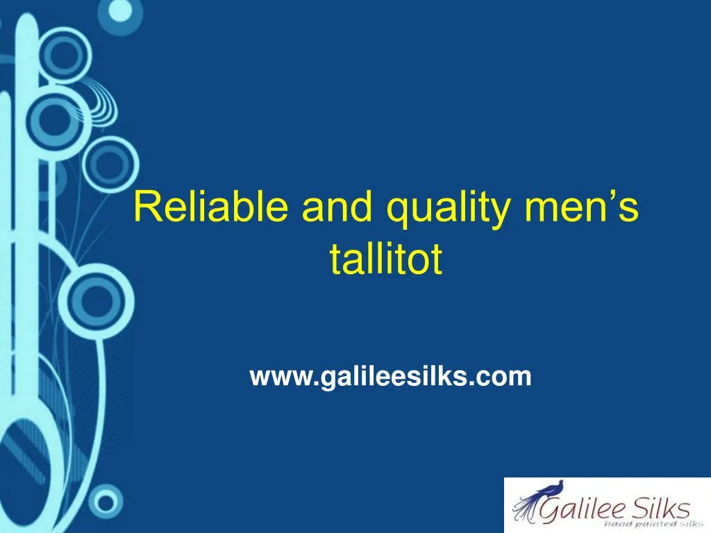 reliable and quality men s tallitot