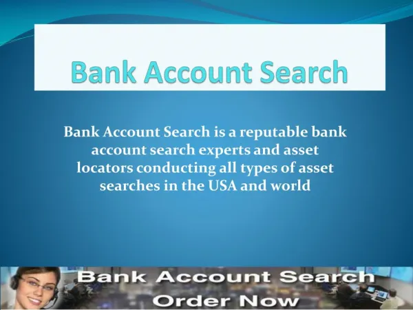 Bank Account Search Review