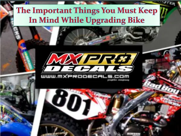 The Important Things You Must Keep In Mind While Upgrading Bike