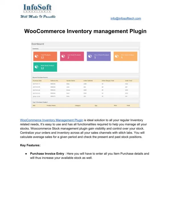 WooCommerce Inventory Management Plugin