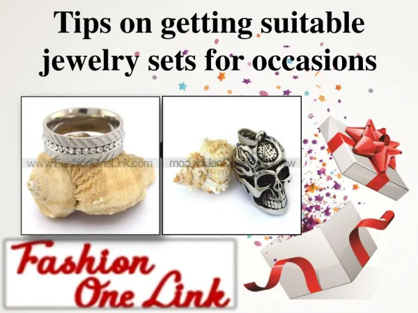 Tips on getting suitable jewelry sets for occasions