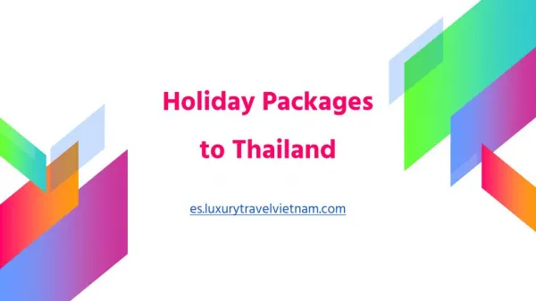 Holiday Packages to Thailand