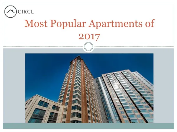 Most Popular Apartments of 2017