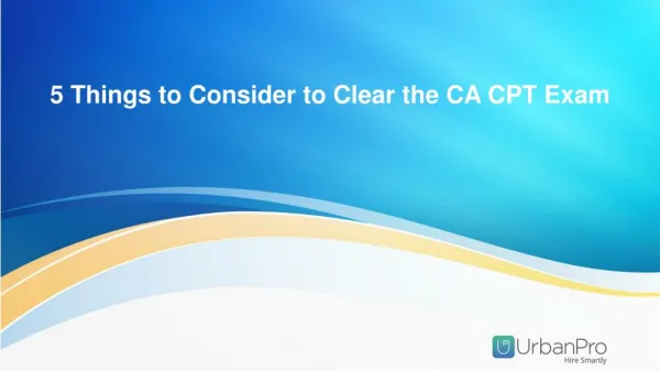 5 Things to Consider to Clear the CA-CPT Exam