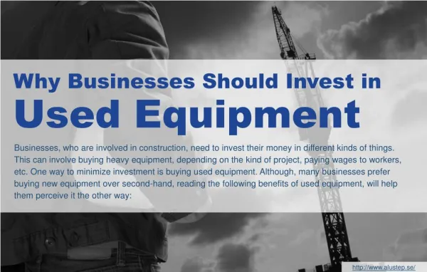 How Can Businesses Save Costs By Investing In Used Equipment