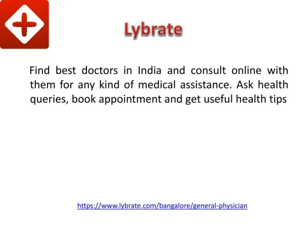 General Physician In Bangalore | Lybrate