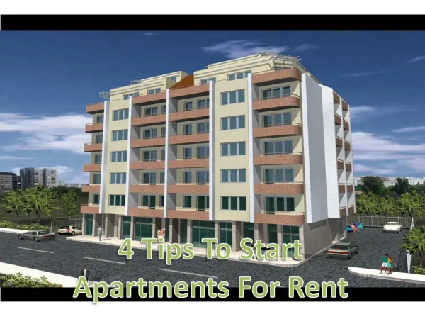 4 Tips To Start Apartments For Rent