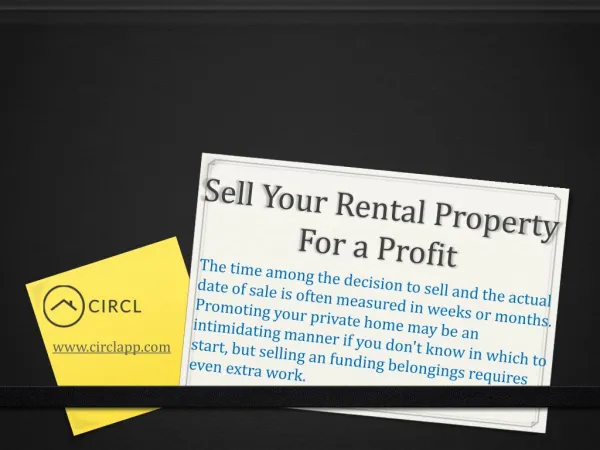 Sell Your Rental Property for a Profit