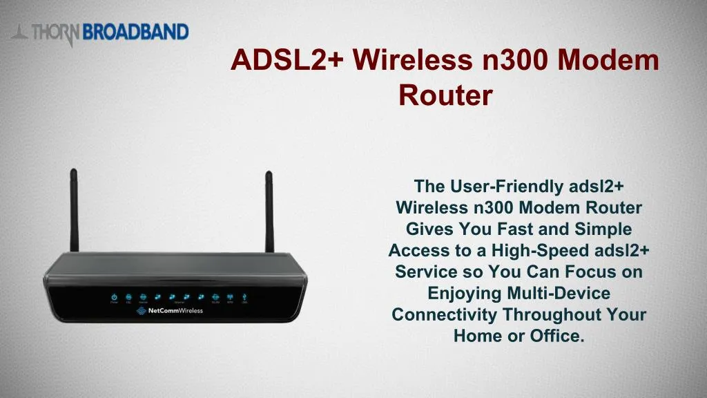 adsl2 wireless n300 modem router