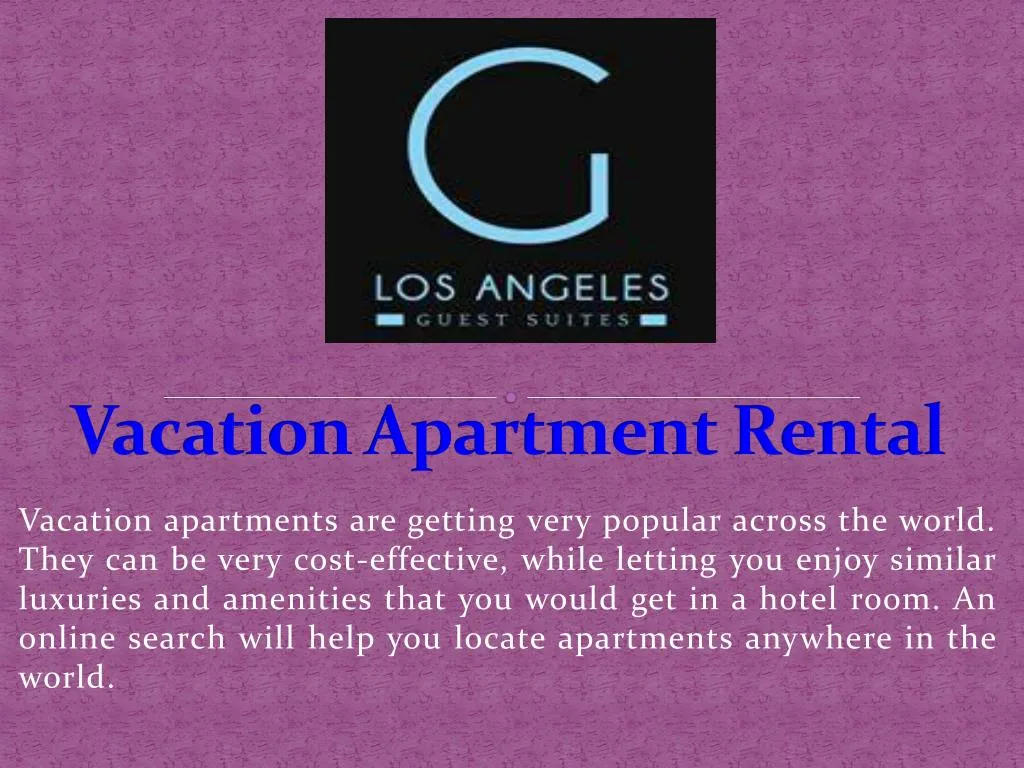 vacation apartment rental