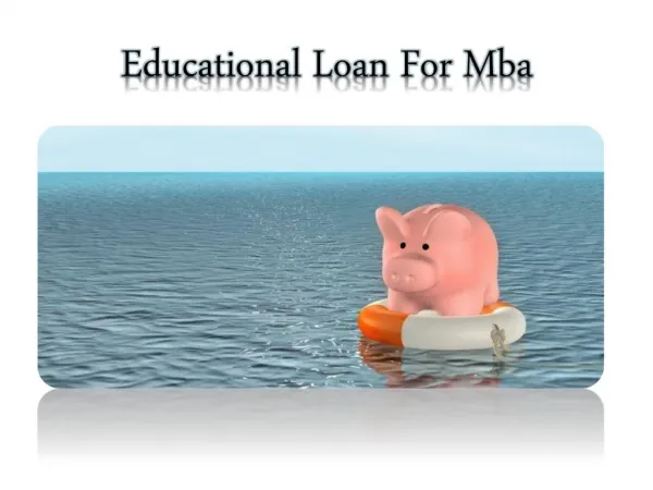 Best online education loans for mba