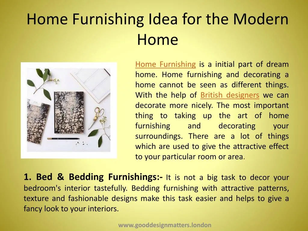 home furnishing idea for the modern home