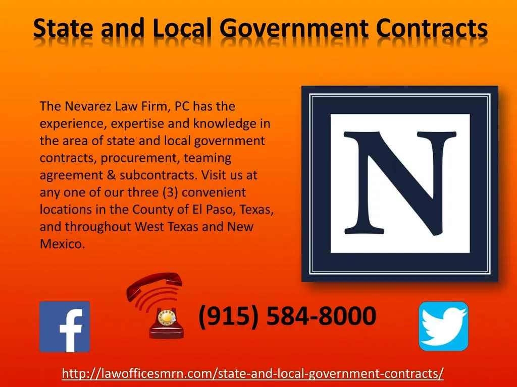 state and local government contracts