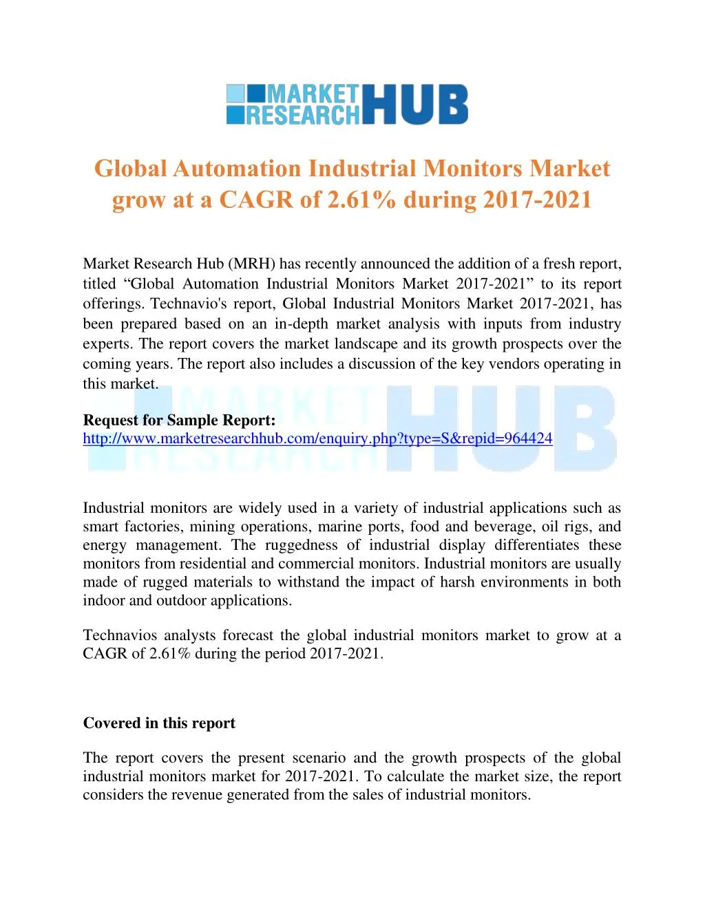 global automation industrial monitors market grow