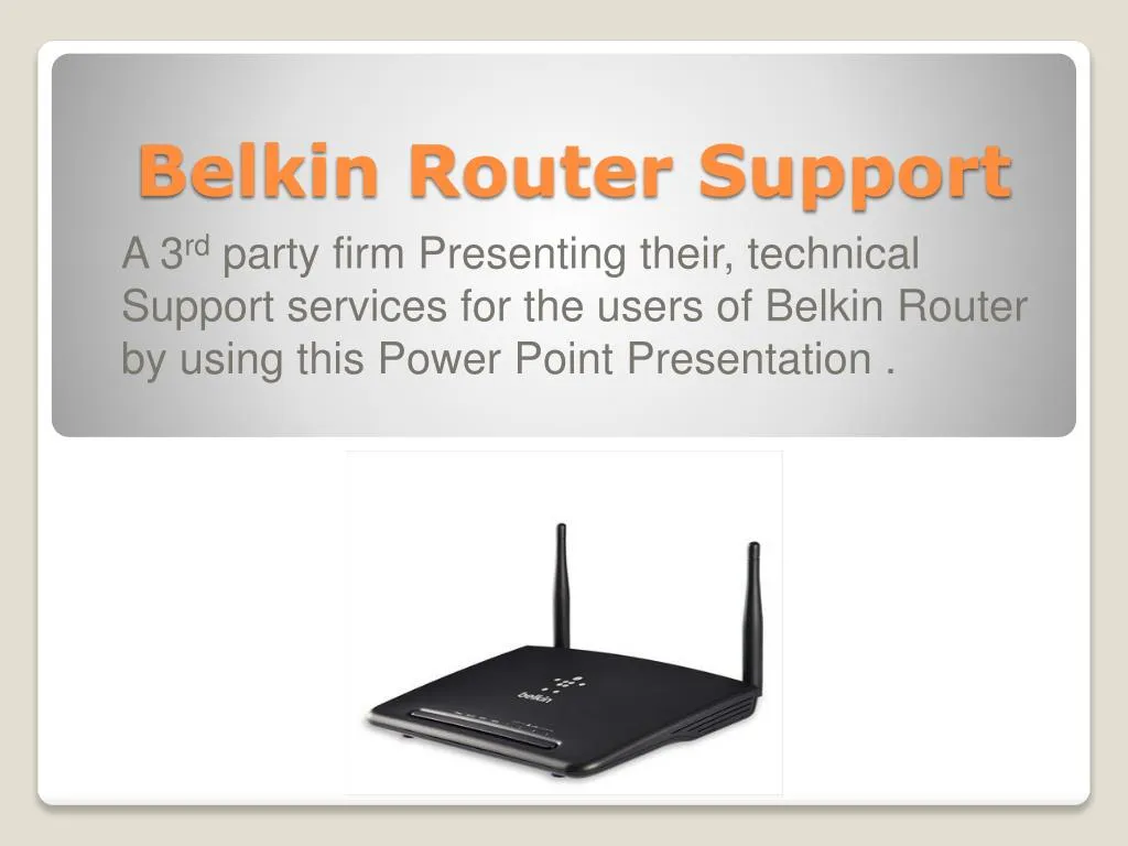 belkin router support