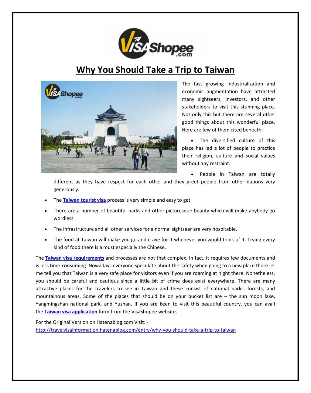 why you should take a trip to taiwan