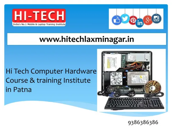 Hi Tech For Computer Hardware Repairing Couesw In Patna, Bihar