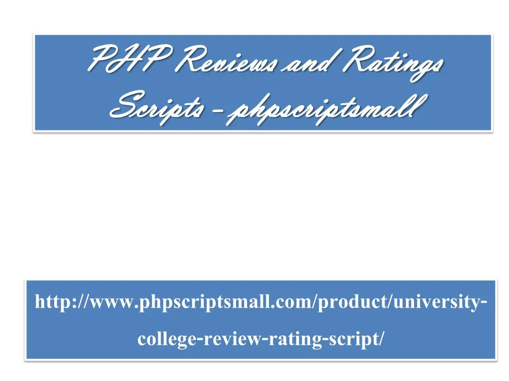 php reviews and ratings scripts phpscriptsmall
