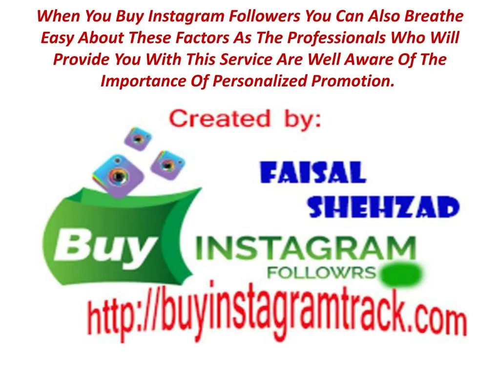 when you buy instagram followers you can also