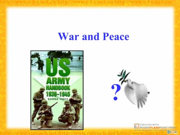 Module 6 War and Peace