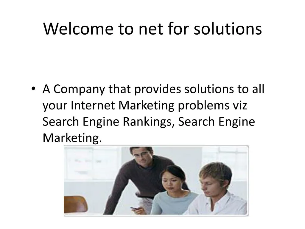welcome to net for solutions