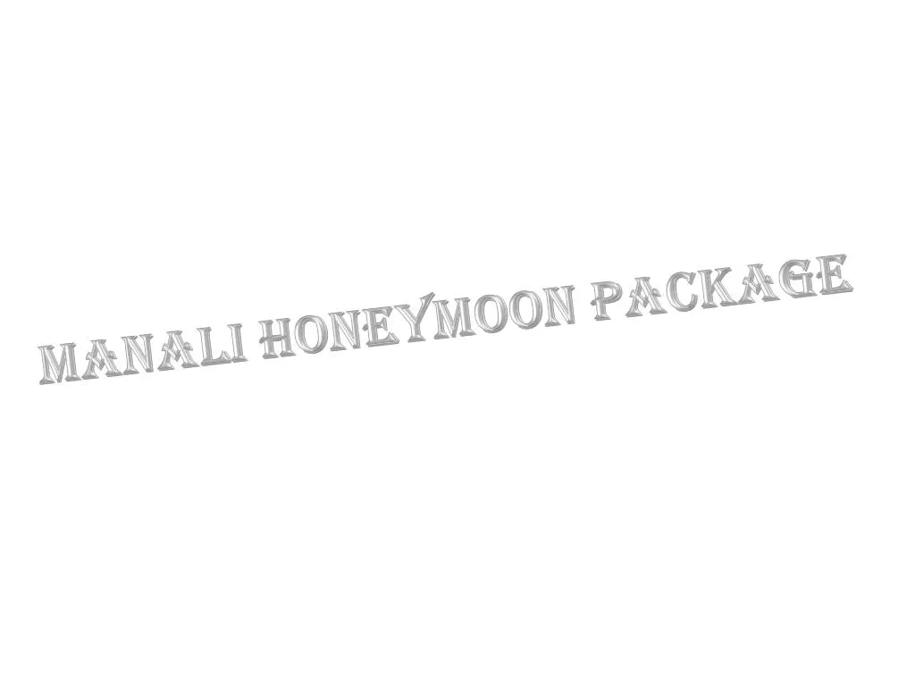 manali honeymoon package