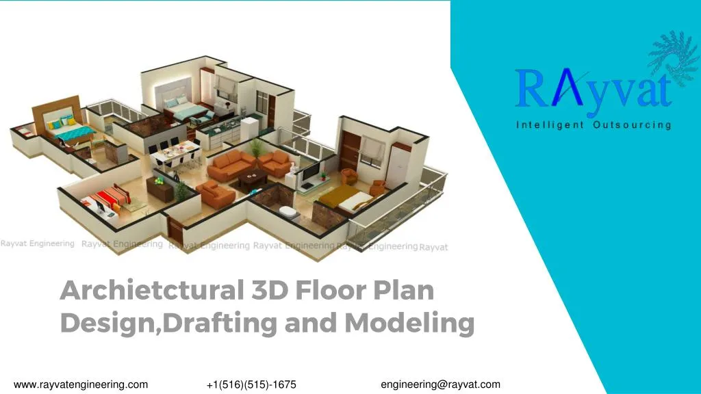 archietctural 3d floor plan design drafting and modeling