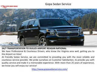 Gopa Sedan Service | Door to Door Car Service