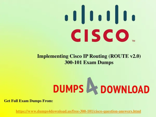 Download Free Cisco 300-101 Dumps Sample Questions