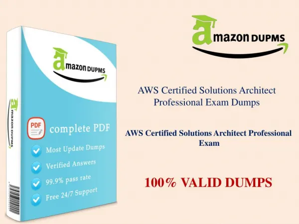 Passing the AWS Certified Solutions Architect Professional exam on Amazondumps.us