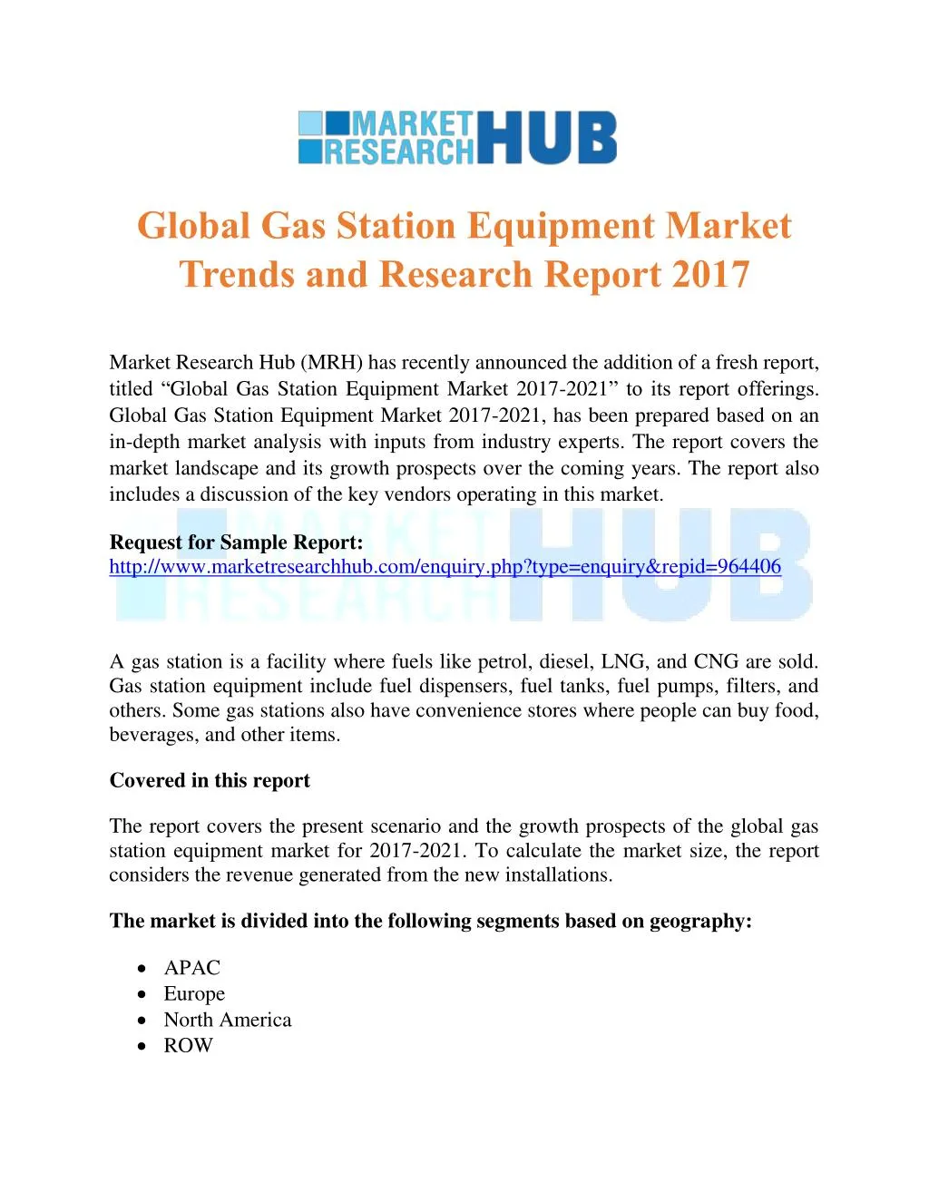 global gas station equipment market trends