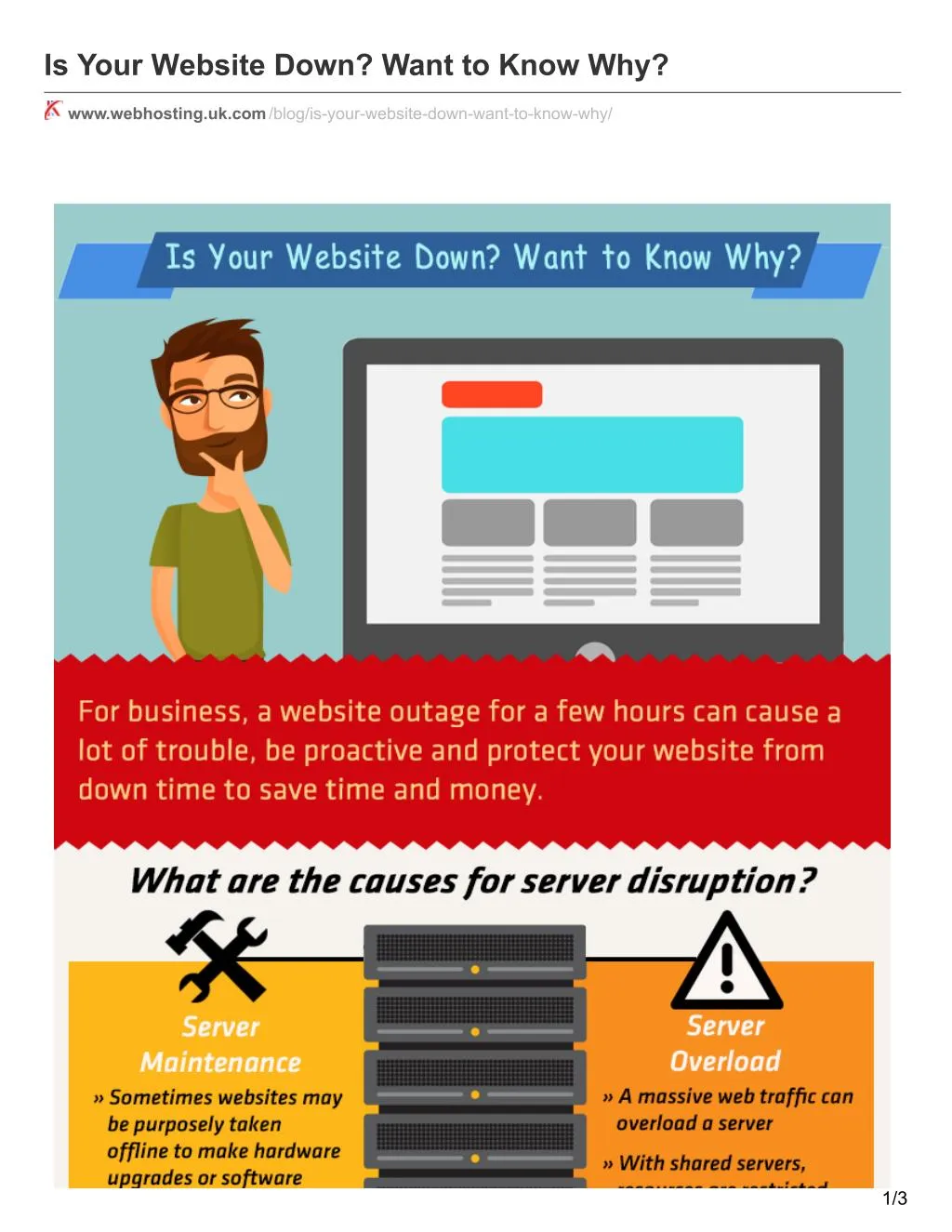 is your website down want to know why