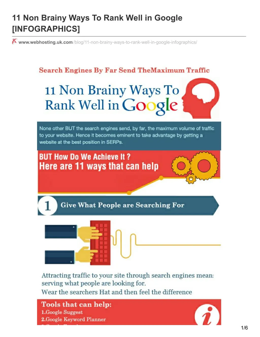 11 non brainy ways to rank well in google
