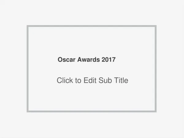 Oscars 2017 live stream
