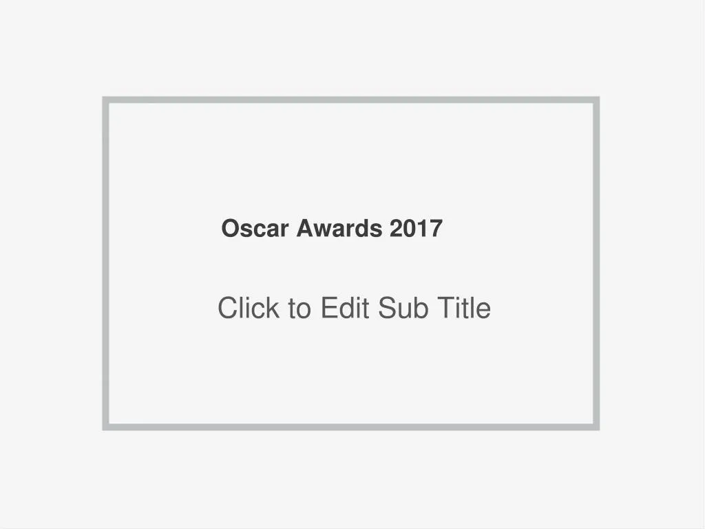 oscar awards 2017