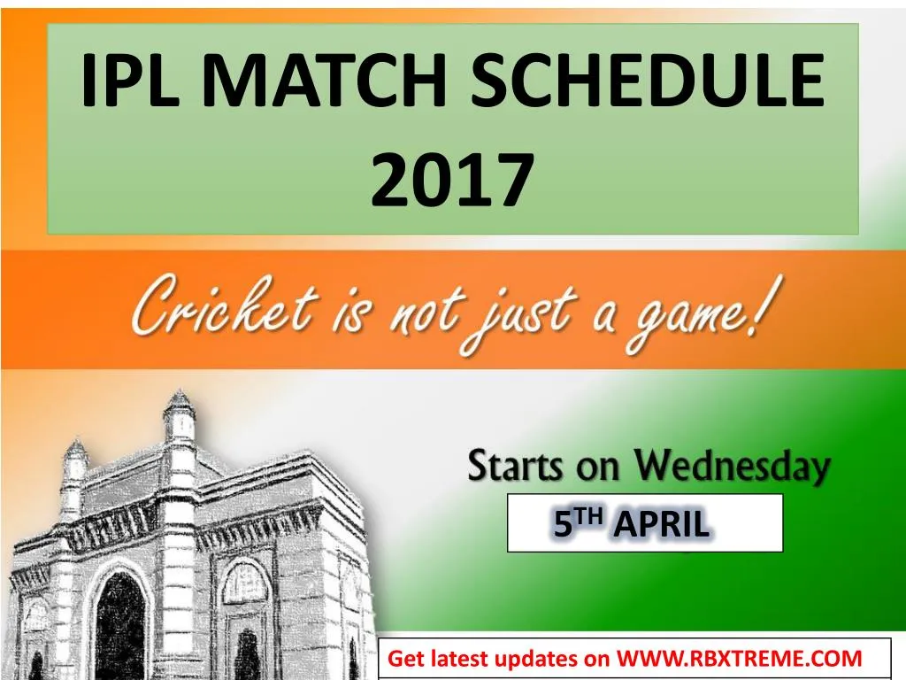 ipl match schedule 2017