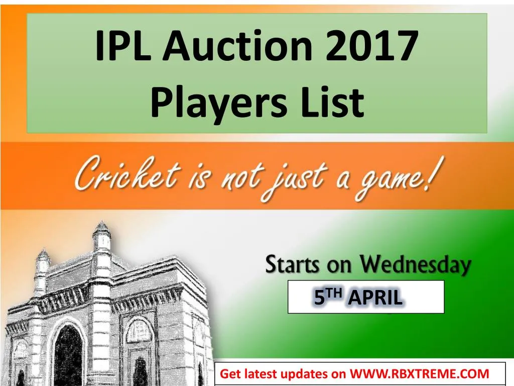 ipl auction 2017 players list