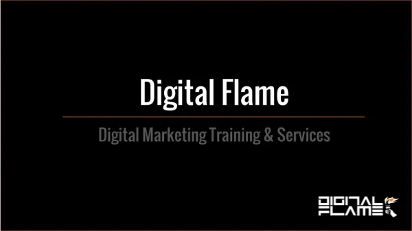 Digital Flame Training and Services