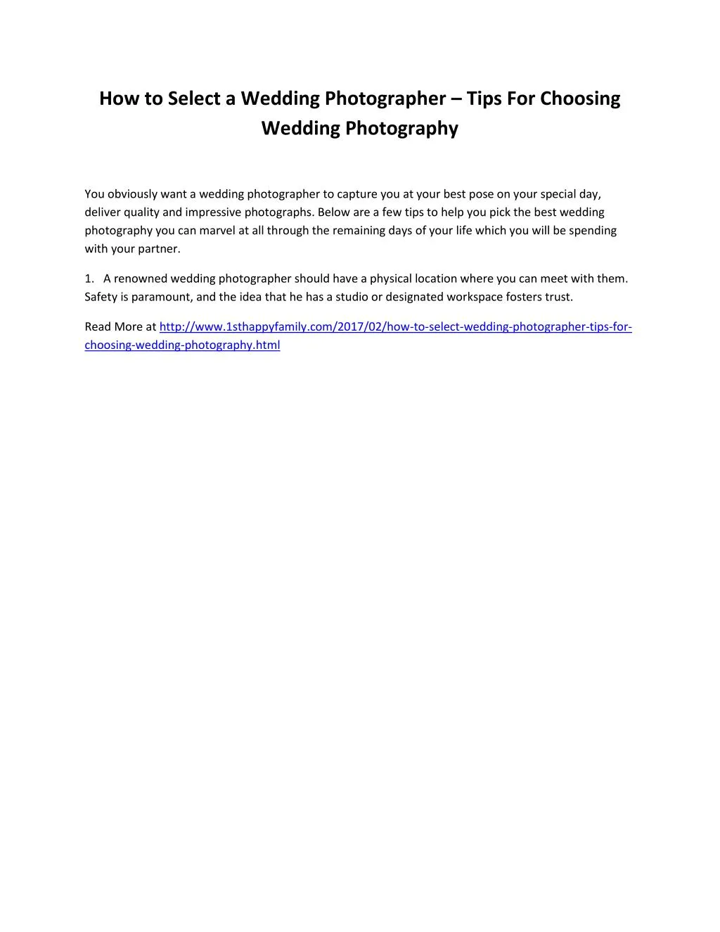 how to select a wedding photographer tips
