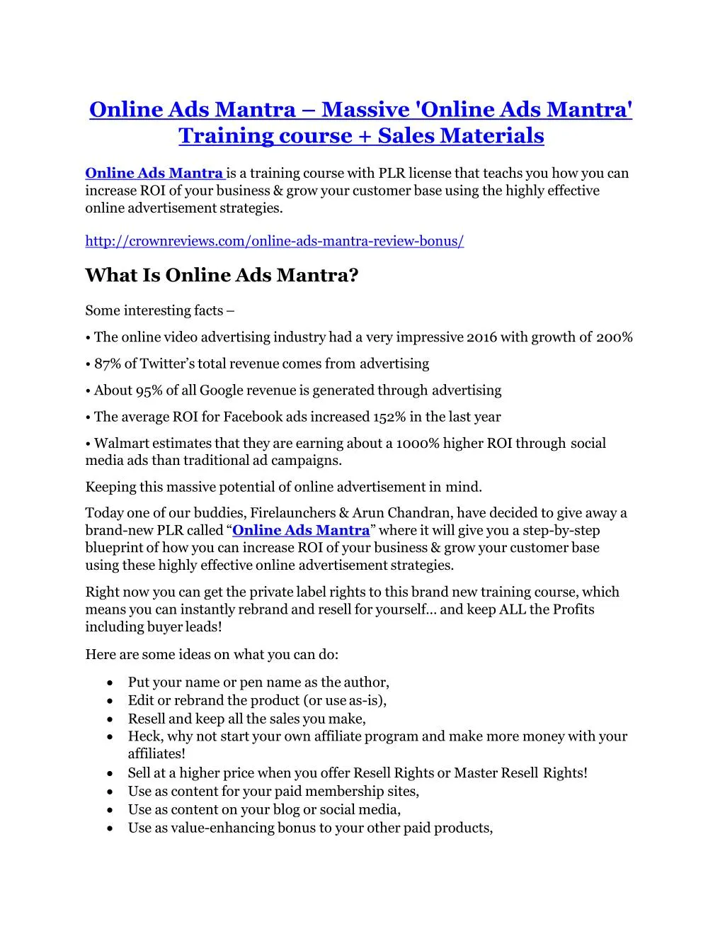 online ads mantra massive online ads mantra