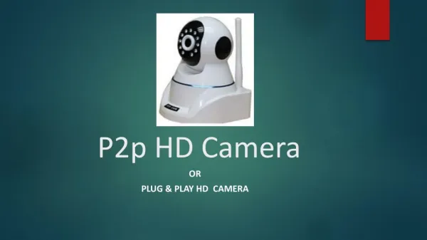 p2p hd Camera, plug & play hd camera:oamnetworks